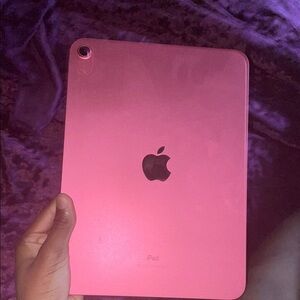 Apple Pink iPad with Iconic Logo and Sleek Design